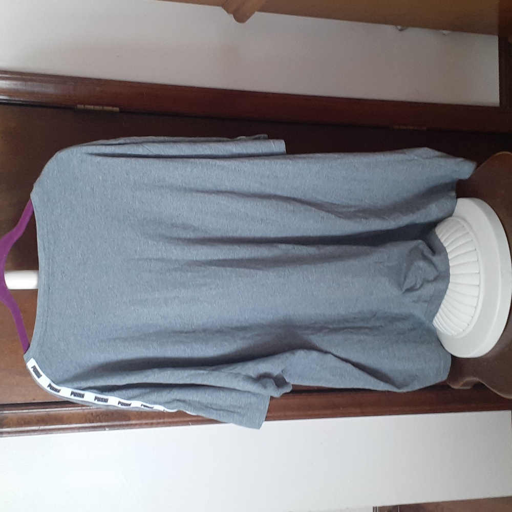 Puma Charcoal Tee with White Logo - Picture 2 of 6